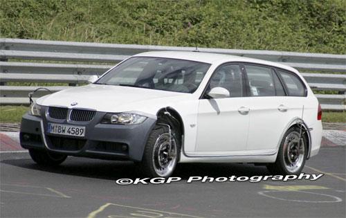 Based on a modified 3 Series Sport Wagon body this BMW's prototype looks
