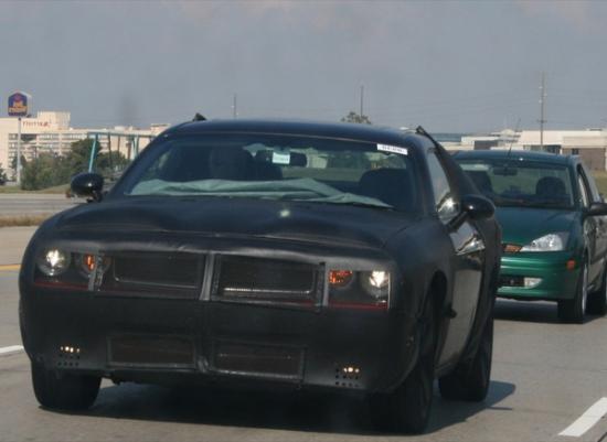 The 2009 Dodge Challenger prototype was spied on public roads in camo.