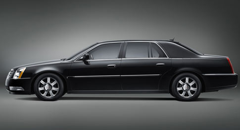 GM unveiled a long-wheelbase version of its Cadillac DTS luxury car called 