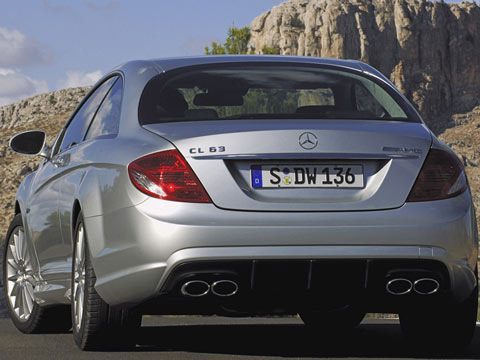 The Mercedes CL 63 AMG is propelled to 62 mph in 4.6 seconds, according to 