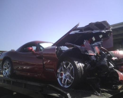 Crashed 2008 Dodge Viper 