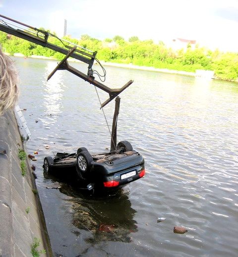 Audi A4 drowned